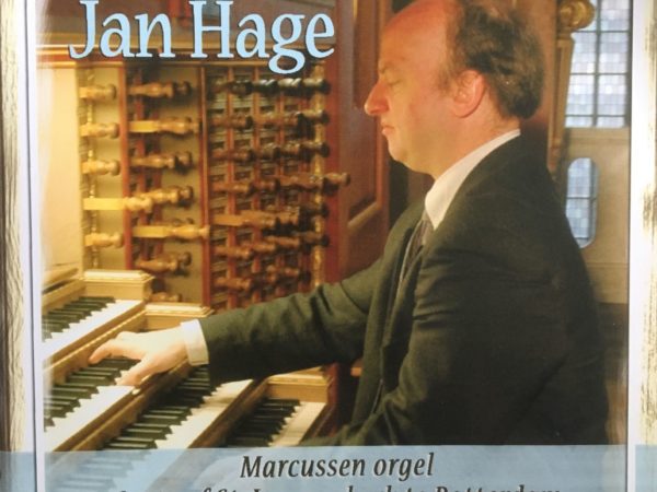 Jan Hage plays on the organ in Grote of St. Laurenskerk in Rotterdam